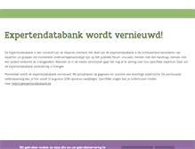Tablet Screenshot of expertendatabank.be